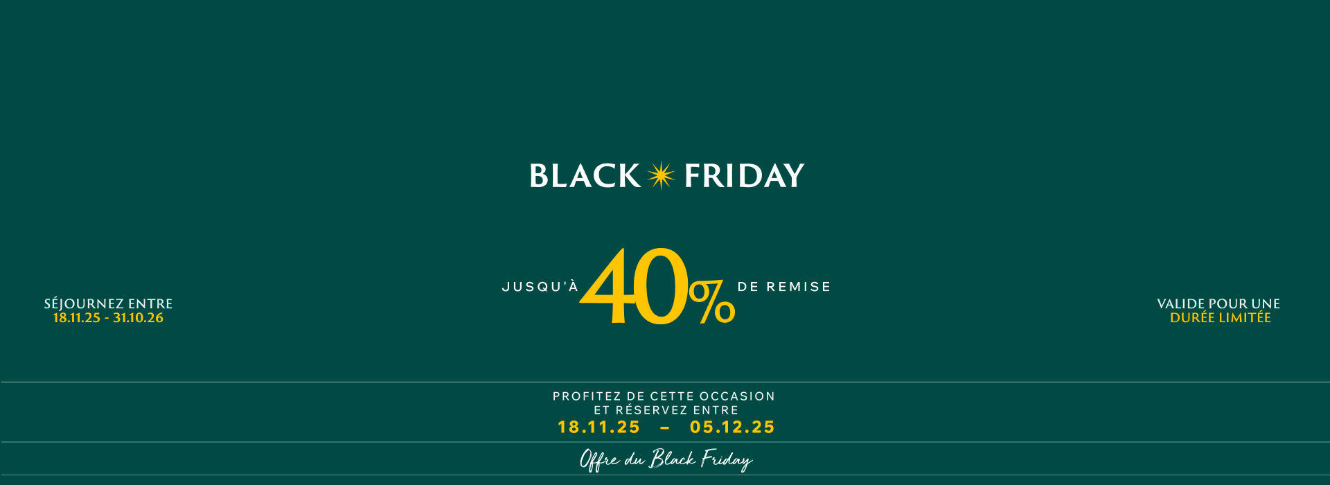 balck friday sbh hotels resorts