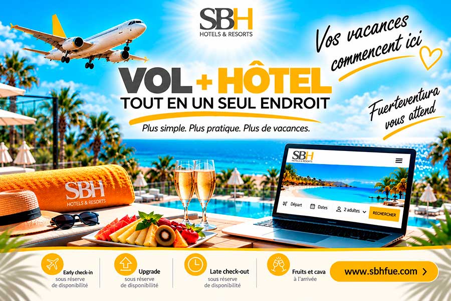 offre SBH hôtel + vol offre hôtel + vol